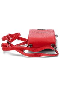 Big Star Accessories - Torba damska Big Star, typu phone bag wykonana z miękkiej ziarnistej skóry ekologicznej, czerwona, JJ574123. Kolor: czerwony. Materiał: skóra ekologiczna #5