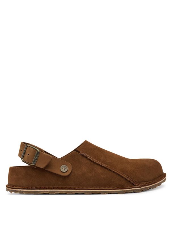 Birkenstock Sandały Lutry Premium 1030187 Brązowy. Kolor: brązowy. Materiał: zamsz, skóra