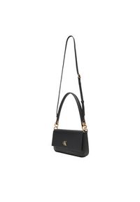 Calvin Klein Jeans Torebka Minimal Monogram Shoulder Pouch LV04K3161G Czarny. Kolor: czarny. Materiał: skórzane #3
