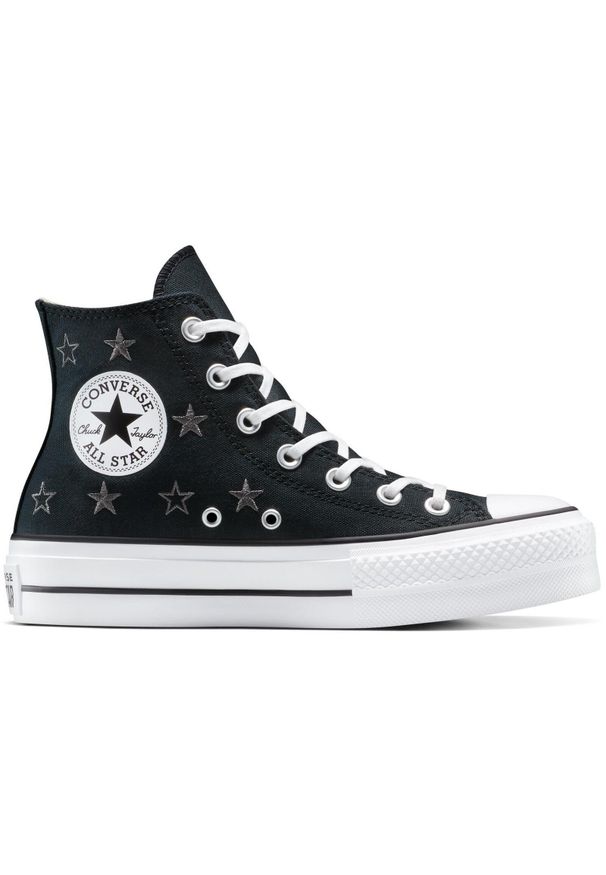 Buty sportowe Converse Chuck Taylor All Star Lift. Kolor: czarny. Materiał: materiał. Styl: sportowy