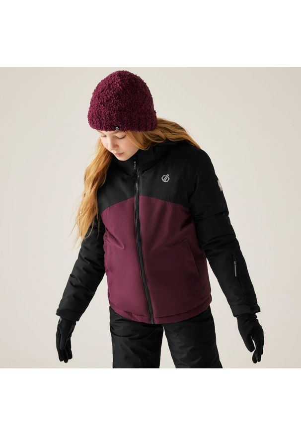 DARE 2B - Kurtka narciarska izolowana Kids Impose Wodoodporna, oddychająca. Kolor: czarny. Sezon: zima. Sport: narciarstwo