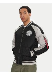 Alpha Industries Kurtka bomber Japan Warrior Souvenir 146101 Czarny Regular Fit. Kolor: czarny. Materiał: syntetyk