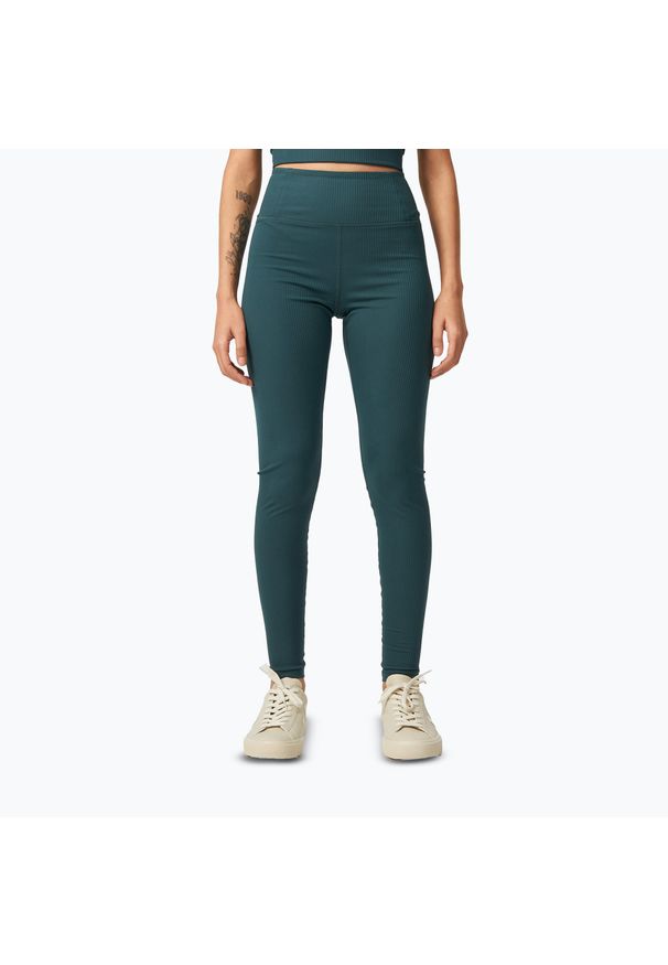 GIRLFRIEND COLLECTIVE - Legginsy Girlfriend Collective Rib. Kolor: zielony. Sport: fitness