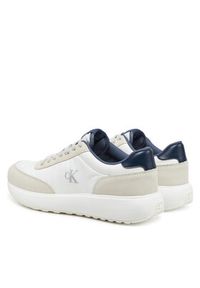 Calvin Klein Jeans Sneakersy Athleisure Runner Laceup Mix YM0YM01195 Biały. Kolor: biały. Materiał: materiał #4