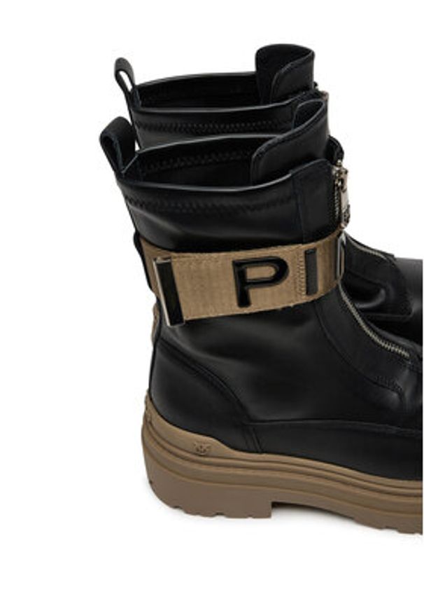 Pinko - PINKO Botki Mia 13 SD0219P061 Czarny. Kolor: czarny. Materiał: skóra