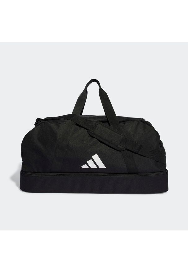 Adidas - Tiro League Duffel Bag Large. Kolor: biały, czarny, wielokolorowy. Materiał: poliester