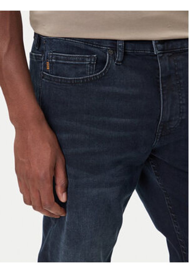 BOSS Spodnie materiałowe Sisla-9 50544866 Czarny Regular Fit. Kolor: czarny. Materiał: bawełna