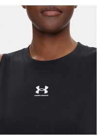Under Armour Koszulka techniczna Rival Muscle 1383659 Czarny Regular Fit. Kolor: czarny. Materiał: bawełna, syntetyk