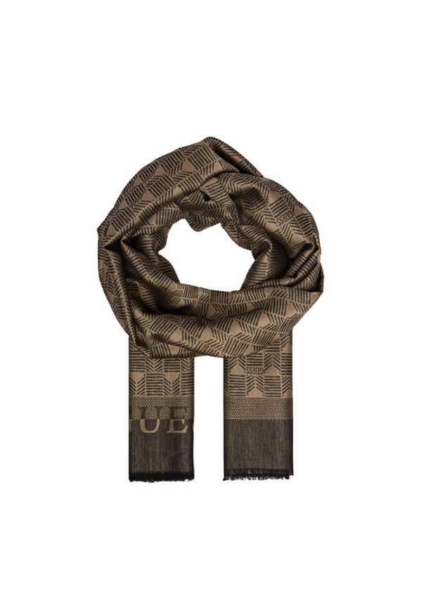 Guess Szalik AM9437 POL03 Beżowy. Kolor: beżowy. Materiał: materiał