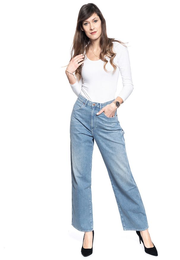 Wrangler - SPODNIE DAMSKIE WRANGLER MOM RELAX CARPENTER SUNFADE W26CQ3180 112128025