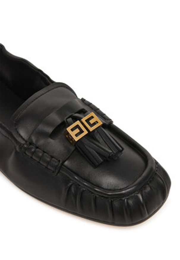 Elisabetta Franchi Mokasyny SA-26M-62E2-V620 Czarny. Kolor: czarny. Materiał: skóra