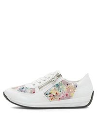 Rieker Sneakersy N1112-90 Biały. Kolor: biały. Materiał: skóra #8