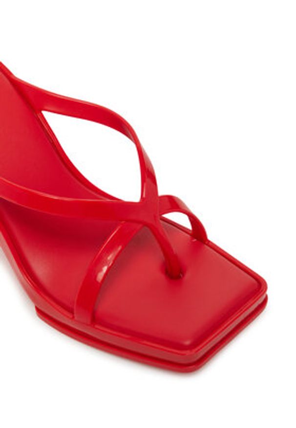 melissa - Melissa Japonki Melissa Glass Heel Ad 35801 Czerwony. Kolor: czerwony