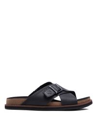 Timberland Klapki Amalfi Vibes Cross Slide TB0A2B65015 Czarny. Kolor: czarny. Materiał: skóra #1