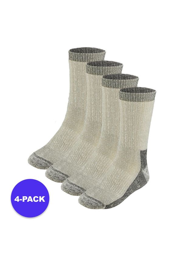 XTREME - Skarpety unisex Heavy Tracking Wełna Merino 4 pary. Kolor: szary. Materiał: wełna, poliester, elastan, poliamid. Sport: narciarstwo
