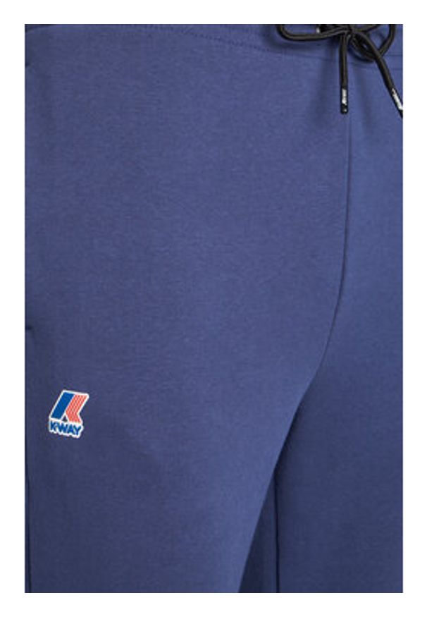 K-Way Spodnie dresowe Bishop K31313W Granatowy Slim Fit. Kolor: niebieski. Materiał: bawełna