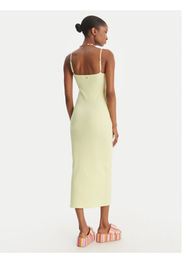 Roxy Sukienka letnia Wavey Lady ERJKD03530 Zielony Slim Fit. Kolor: zielony. Materiał: syntetyk. Sezon: lato