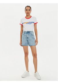 Wrangler Szorty jeansowe Hot Wheels 112357950 Niebieski Relaxed Fit. Kolor: niebieski. Materiał: bawełna #4
