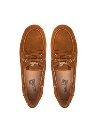 Love Moschino - LOVE MOSCHINO Półbuty JA10101G1OIG0200 Brązowy. Kolor: brązowy. Materiał: skóra, zamsz #2