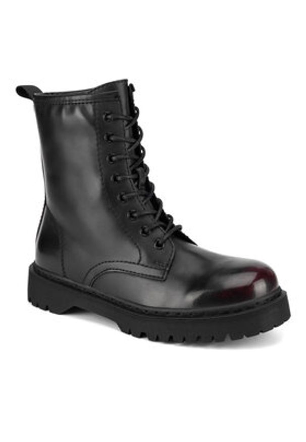 Jenny Fairy Trzewiki HY12659-1 Bordowy. Kolor: czerwony. Materiał: materiał