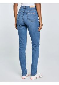 Big-Star - Jeansy damskie z wysokim stanem niebieskie Katrina High Waist 311. Stan: podwyższony. Kolor: niebieski. Styl: klasyczny, elegancki