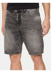 Armani Exchange Szorty jeansowe 3DZJ65 Z1KQZ 0204 Czarny Regular Fit. Kolor: czarny. Materiał: bawełna