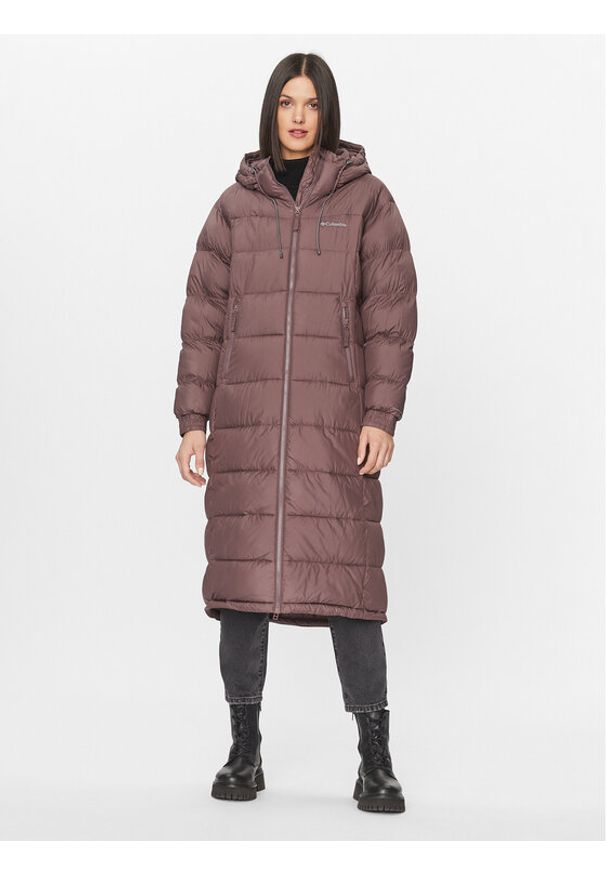 columbia - Columbia Płaszcz zimowy Pike Lake™ II Long Jacket Brązowy Regular Fit. Kolor: brązowy. Materiał: syntetyk. Sezon: zima
