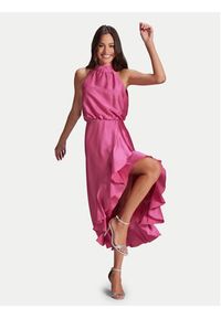 Swing Sukienka koktajlowa 5AG22700 Różowy Regular Fit. Kolor: różowy. Materiał: syntetyk. Styl: wizytowy #7