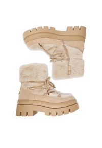 DeeZee Śniegowce HX21069-13 Beżowy. Kolor: beżowy. Materiał: materiał #2
