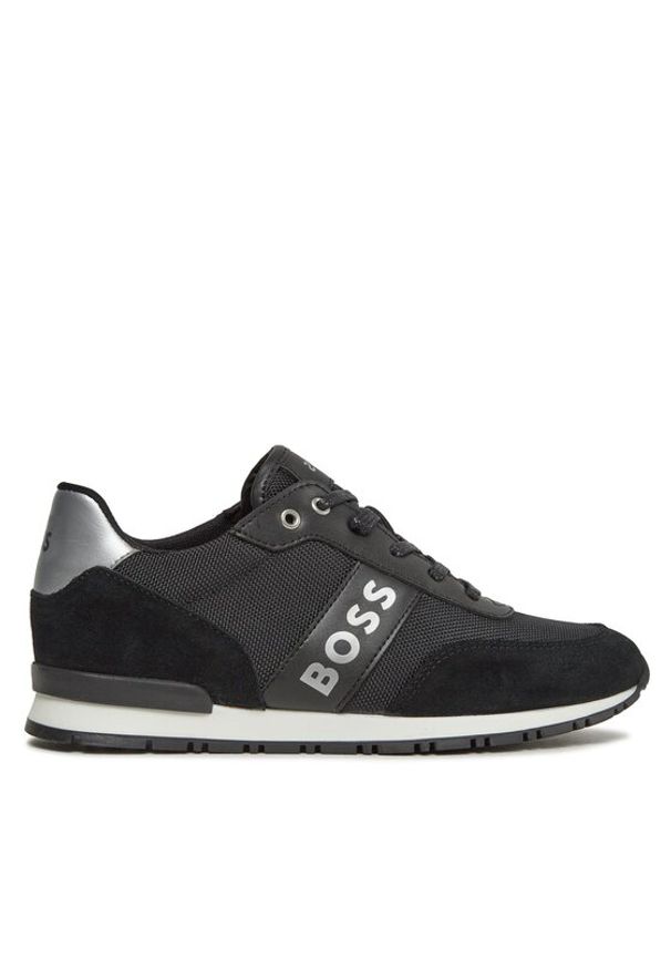 BOSS - Boss Sneakersy J29347 S Czarny. Kolor: czarny. Materiał: materiał