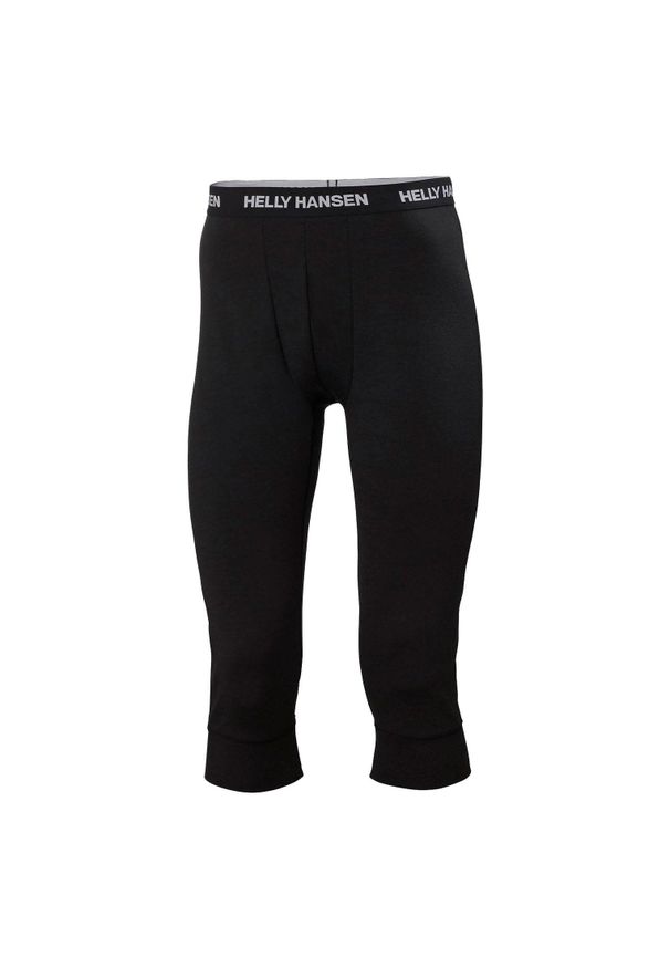 Jogging 3/4 Helly Hansen lifa merino midweight. Kolor: czarny. Sport: bieganie