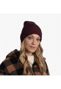 Czapka zimowa z wełny merino Buff Merino Wool Norval. Kolor: czerwony, wielokolorowy, brązowy. Materiał: wełna. Sezon: zima. Styl: sportowy #2