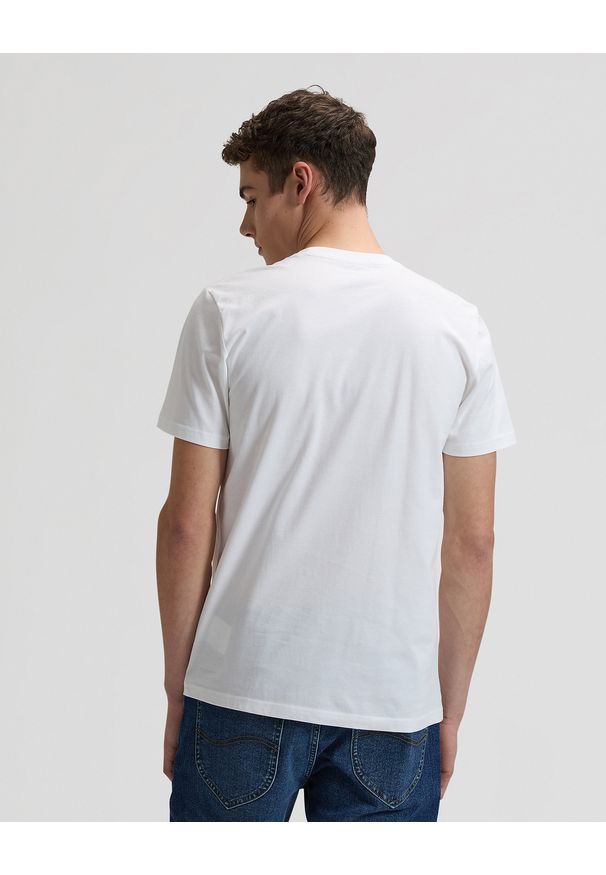 Lee - MĘSKA KOSZULKA LEE SMALL LOGO TEE BRIGHT WHITE 112376519