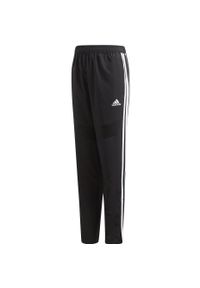 Adidas - Spodnie adidas Tiro 19 Woven Pant JR czarne D95954. Kolor: czarny