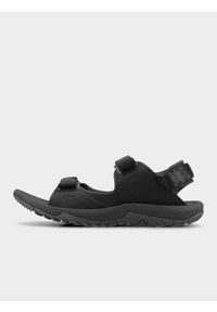 4f - 4F Sandały męskie - czarne 43. Nosek buta: otwarty. Zapięcie: rzepy. Kolor: czarny. Materiał: syntetyk, materiał, jersey #1