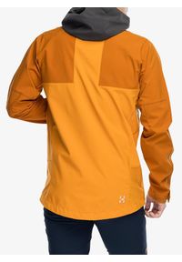 Haglöfs - Kurtka softshell męska Haglofs Roc Sight Softshell Jacket. Kolor: pomarańczowy. Materiał: softshell. Sport: turystyka piesza