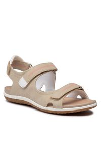 Geox Sandały D Sand.Vega A D52R6A 000EK C6029 Beżowy. Kolor: beżowy. Materiał: skóra #6