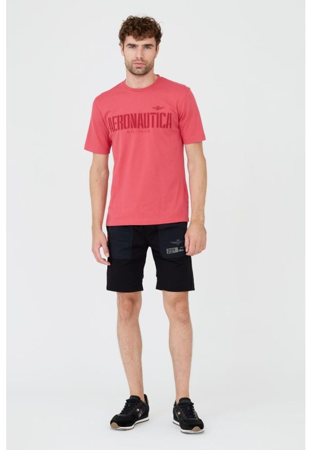 Aeronautica Militare - AERONAUTICA MILITARE Czarne męskie spodenki, Rozmiar M. Kolor: czarny