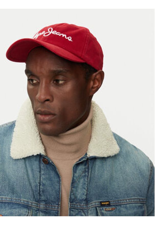Pepe Jeans Czapka z daszkiem PM040548 Czerwony. Kolor: czerwony. Materiał: bawełna