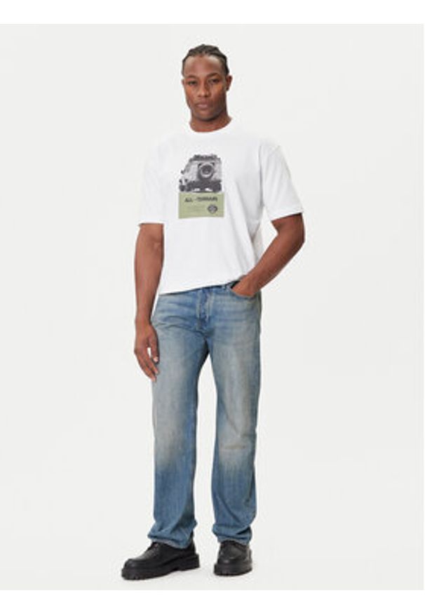 BOSS T-Shirt Te_Wagon 50546958 Biały Relaxed Fit. Kolor: biały. Materiał: bawełna