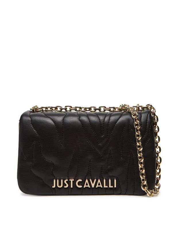Just Cavalli Torebka 78RA4BE4 ZSB23 Czarny. Kolor: czarny. Materiał: skórzane