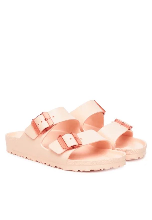Birkenstock Arizona SB EVA Light Rose Klapki damskie. Okazja: na plażę. Kolor: różowy. Materiał: materiał. Wzór: paski. Sezon: lato. Styl: klasyczny