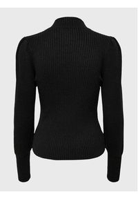 only - ONLY Sweter Katia 15232494 Czarny Regular Fit. Kolor: czarny. Materiał: wiskoza