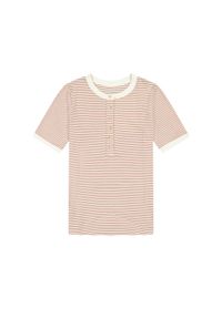 Wrangler - DAMSKA KOSZULKA WRANGLER FEMME KNIT HENLEY COGNAC 112370741. Typ kołnierza: typu henley #2