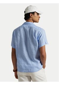 Polo Ralph Lauren Koszula 710966421005 Błękitny Classic Fit. Typ kołnierza: polo. Kolor: niebieski. Materiał: len