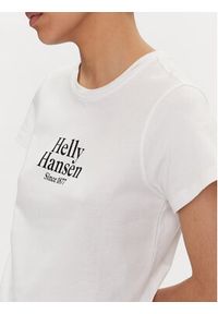 Helly Hansen T-Shirt W Core Graphic T-Shirt 54080 Biały Regular Fit. Kolor: biały. Materiał: bawełna