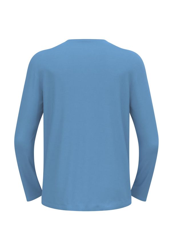 Odlo - Koszulka z długim rękawem męska ODLO Merino 200 Tourist T-Shirt. Kolor: niebieski. Długość rękawa: długi rękaw. Długość: długie