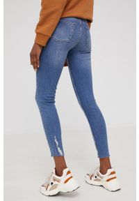 Answear Lab jeansy damskie high waist. Stan: podwyższony. Kolor: niebieski. Styl: wakacyjny #2