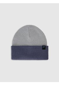 4f - 4F Czapka zimowa chłopięca - granatowa Uniwersalny. Kolor: niebieski. Materiał: syntetyk, materiał. Sezon: zima. Styl: casual #1