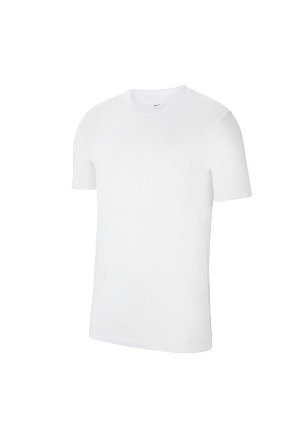 Nike - T-shirt Męski Logo Park. Kolor: biały. Sport: turystyka piesza